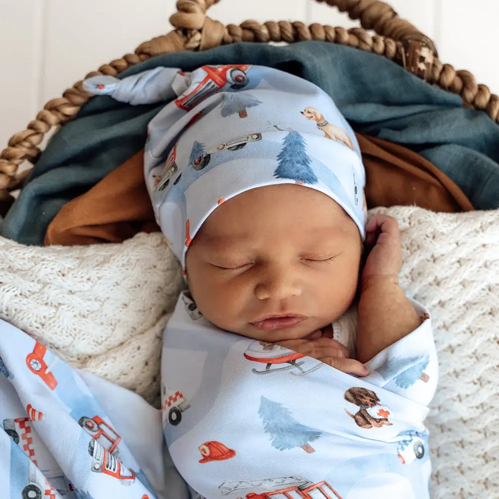 Snuggle Hunny Kids Snuggle Hunny To The Rescue Organic Knotted Beanie