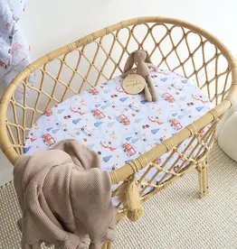 Snuggle Hunny Kids Snuggle Hunny To The Rescue Organic Bassinet Sheet / Change Pad Cover