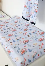 Snuggle Hunny Kids Snuggle Hunny To The Rescue Organic Bassinet Sheet / Change Pad Cover