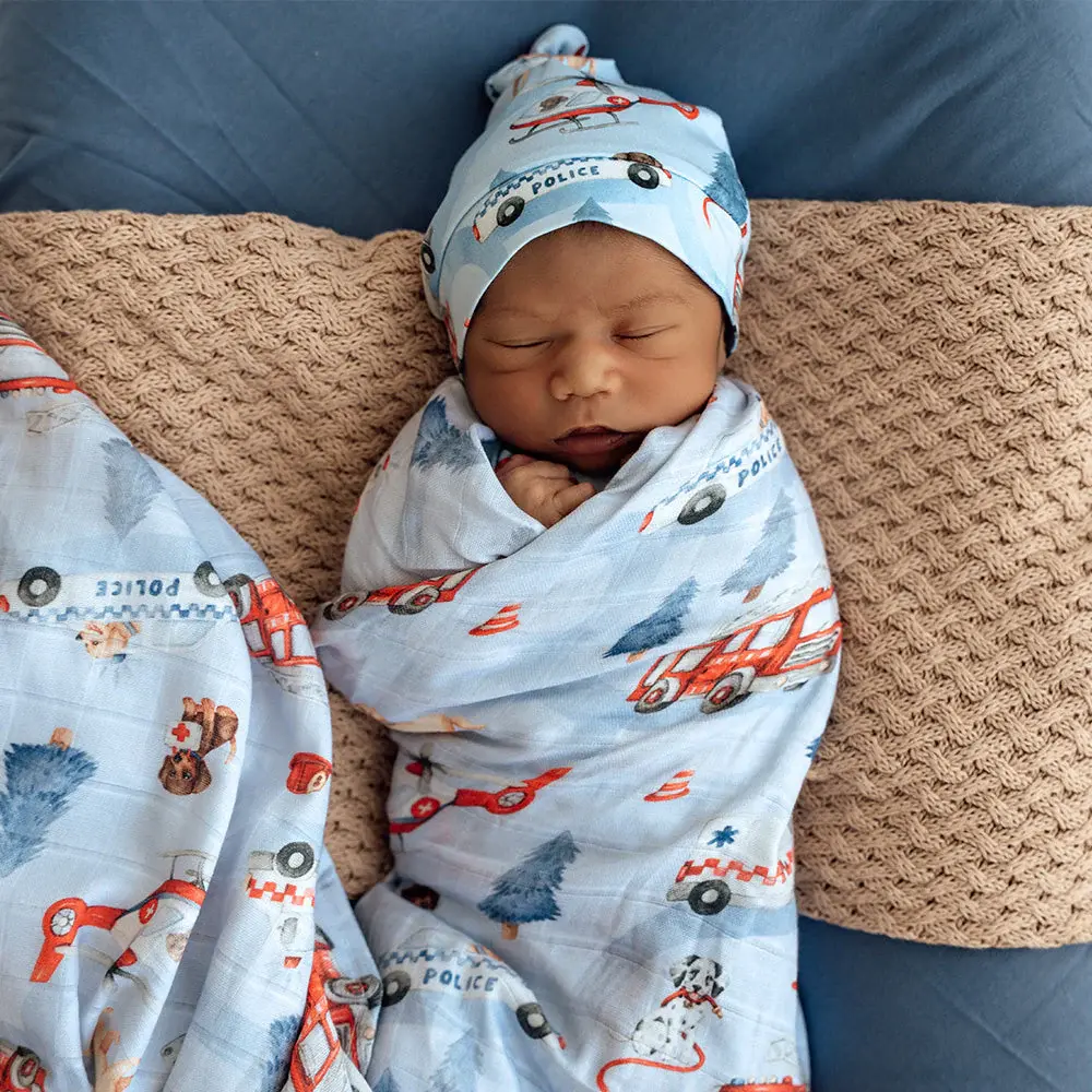 Snuggle Hunny Kids Snuggle Hunny To The Rescue Organic Muslin Wrap