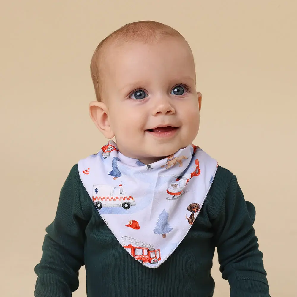 Snuggle Hunny Kids Snuggle Hunny To The Rescue Organic Dribble Bib