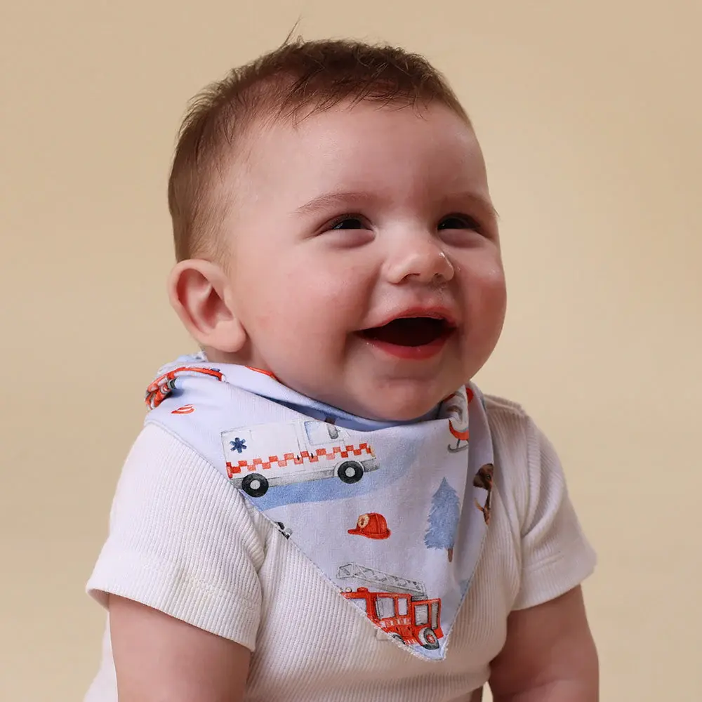 Snuggle Hunny Kids Snuggle Hunny To The Rescue Organic Dribble Bib