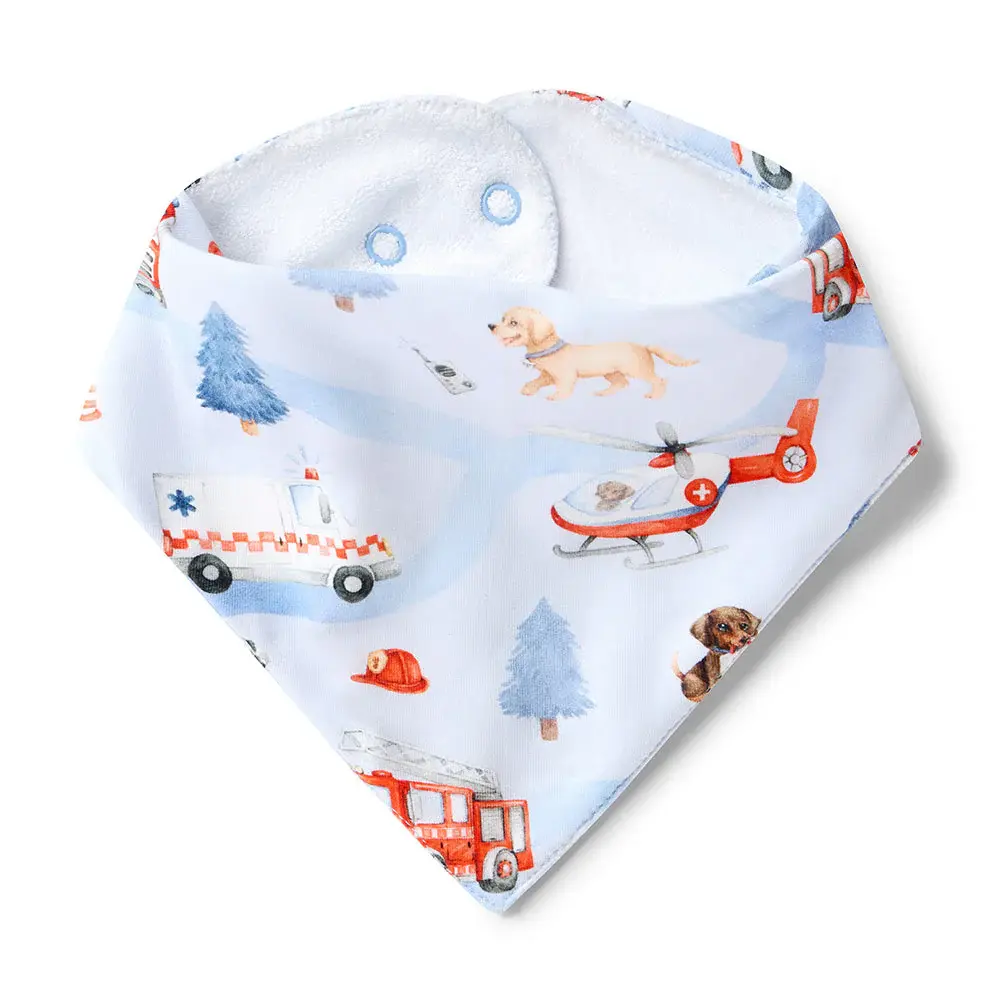 Snuggle Hunny Kids Snuggle Hunny To The Rescue Organic Dribble Bib