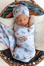 Snuggle Hunny Kids Snuggle Hunny To The Rescue Organic Jersey Wrap & Beanie Set