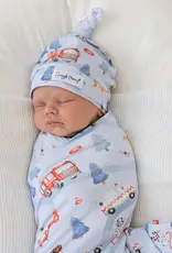 Snuggle Hunny Kids Snuggle Hunny To The Rescue Organic Jersey Wrap & Beanie Set