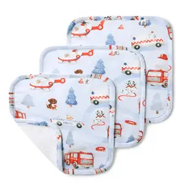 Snuggle Hunny Kids Snuggle Hunny To The Rescue Organic Wash Cloths - 3 Pack