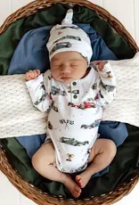 Snuggle Hunny Kids Snuggle Hunny Little Racers Long Sleeve Organic Bodysuit