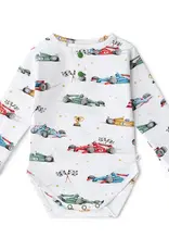 Snuggle Hunny Kids Snuggle Hunny Little Racers Long Sleeve Organic Bodysuit