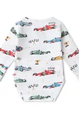 Snuggle Hunny Kids Snuggle Hunny Little Racers Long Sleeve Organic Bodysuit