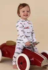 Snuggle Hunny Kids Snuggle Hunny Little Racers Organic Snugglesuit Convertible Romper