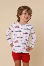Snuggle Hunny Kids Snuggle Hunny Little Racers Organic Long Sleeve Top