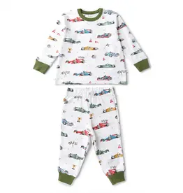 Snuggle Hunny Kids Snuggle Hunny Little Racers Organic Kids Long Sleeve PJ Set