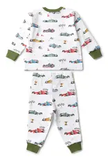 Snuggle Hunny Kids Snuggle Hunny Little Racers Organic Kids Long Sleeve PJ Set
