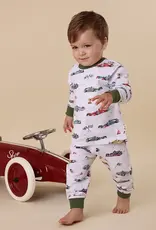 Snuggle Hunny Kids Snuggle Hunny Little Racers Organic Kids Long Sleeve PJ Set