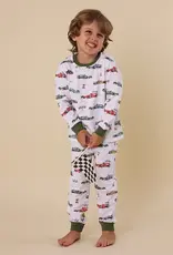 Snuggle Hunny Kids Snuggle Hunny Little Racers Organic Kids Long Sleeve PJ Set