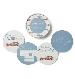 Snuggle Hunny Kids Snuggle Hunny Little Racers & Indigo Reversible Milestone Cards