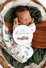 Snuggle Hunny Kids Snuggle Hunny Little Racers & Indigo Reversible Milestone Cards