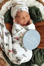 Snuggle Hunny Kids Snuggle Hunny Little Racers & Indigo Reversible Milestone Cards