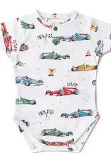 Snuggle Hunny Kids Snuggle Hunny Little Racers Short Sleeve Organic Bodysuit