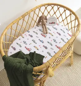 Snuggle Hunny Kids Snuggle Hunny Little Racers Organic Bassinet Sheet / Change Pad Cover