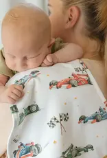 Snuggle Hunny Kids Snuggle Hunny Little Racers Organic Cotton Burp Cloth