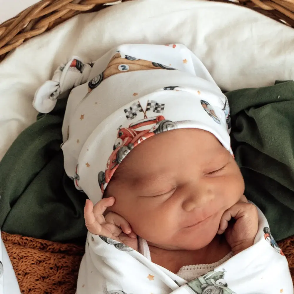 Snuggle Hunny Kids Snuggle Hunny Little Racers Organic Knotted Beanie