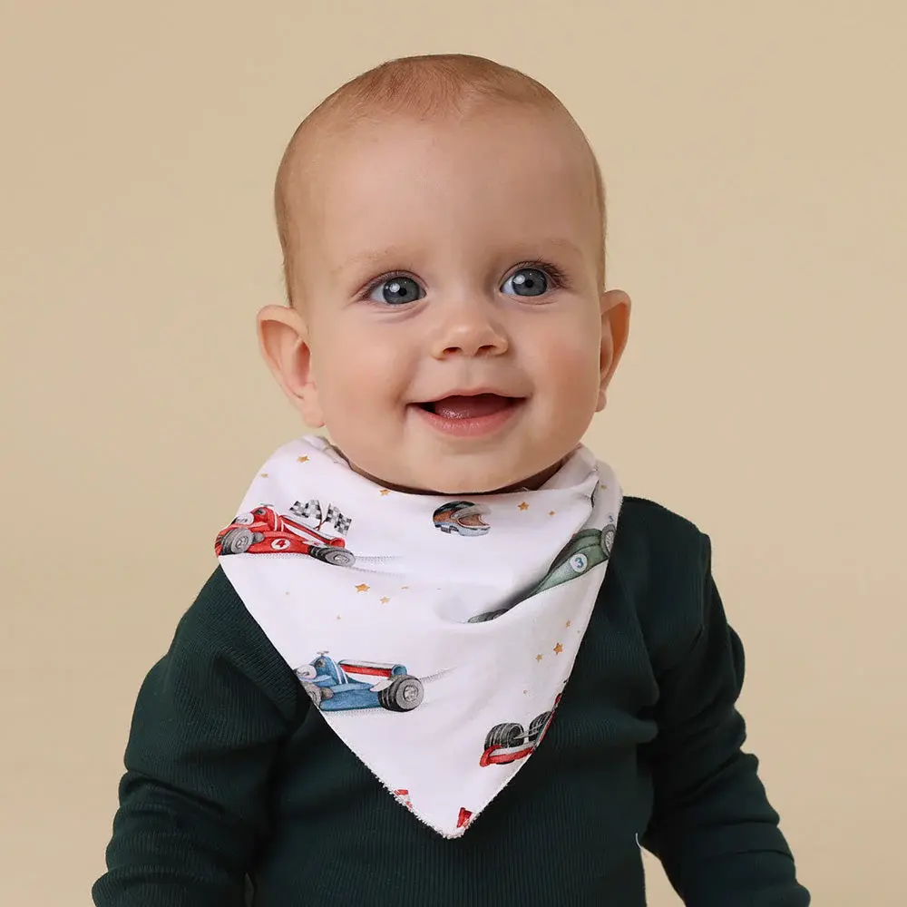 Snuggle Hunny Kids Snuggle Hunny Little Racers Organic Dribble Bib
