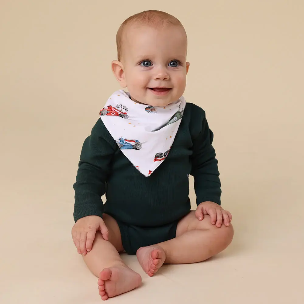 Snuggle Hunny Kids Snuggle Hunny Little Racers Organic Dribble Bib