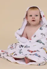 Snuggle Hunny Kids Snuggle Hunny Little Racers Organic Hooded Baby Towel