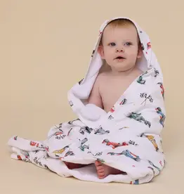 Snuggle Hunny Kids Snuggle Hunny Little Racers Organic Hooded Baby Towel