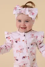 Snuggle Hunny Kids Snuggle Hunny Carousel Organic Snugglesuit Convertible Romper with Frill