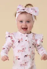 Snuggle Hunny Kids Snuggle Hunny Carousel Organic Snugglesuit Convertible Romper with Frill