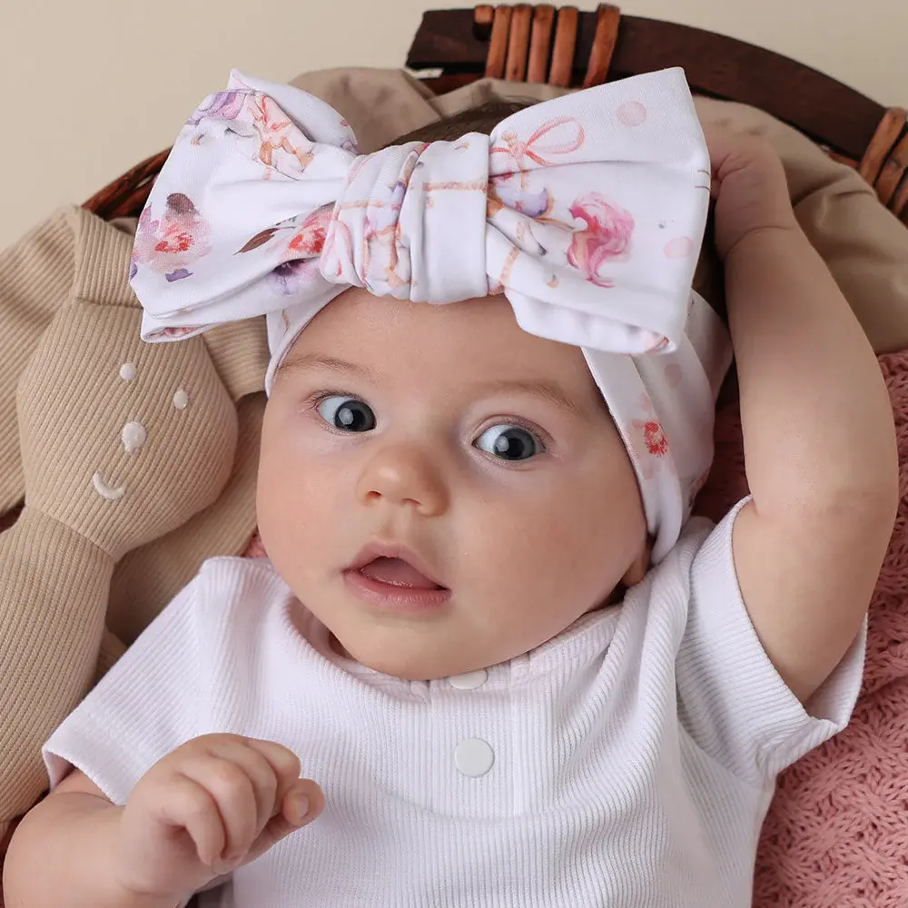 Snuggle Hunny Kids Snuggle Hunny Carousel Organic Oversized Bow