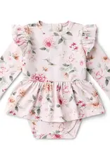 Snuggle Hunny Kids Snuggle Hunny Birds & Blooms Long Sleeve Organic Dress