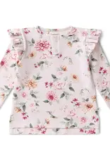 Snuggle Hunny Kids Snuggle Hunny Birds & Blooms Organic Long Sleeve Top with Frill