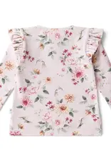 Snuggle Hunny Kids Snuggle Hunny Birds & Blooms Organic Long Sleeve Top with Frill