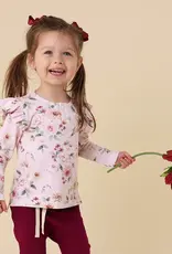 Snuggle Hunny Kids Snuggle Hunny Birds & Blooms Organic Long Sleeve Top with Frill