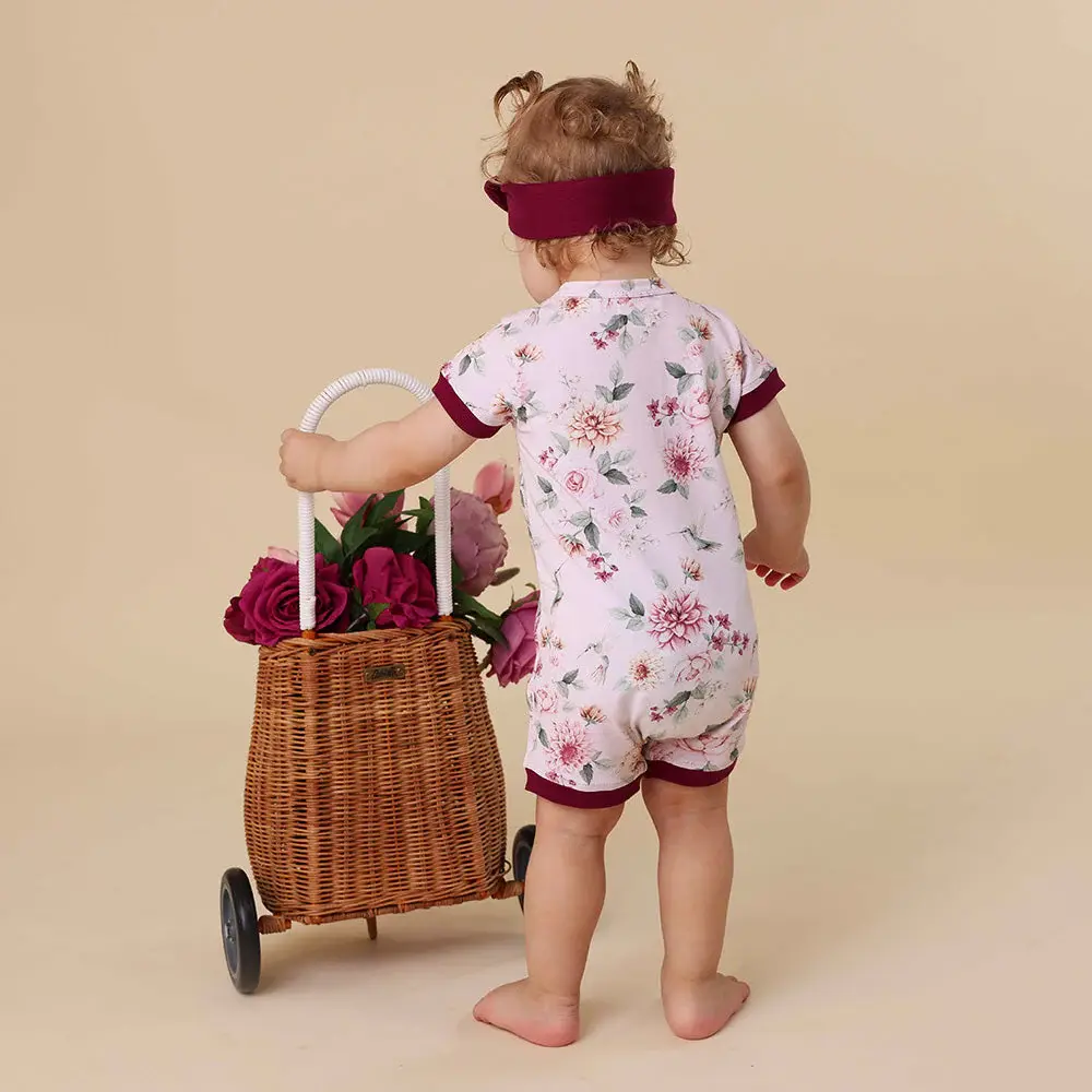 Snuggle Hunny Kids Snuggle Hunny Birds & Blooms Organic Snuggle Shortie