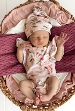 Snuggle Hunny Kids Snuggle Hunny Birds & Blooms Short Sleeve Organic Bodysuit with Frill