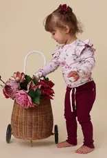 Snuggle Hunny Kids Snuggle Hunny Birds & Blooms Long Sleeve Organic Bodysuit with Frill