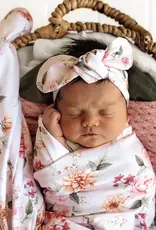 Snuggle Hunny Kids Snuggle Hunny Birds & Blooms Organic Jersey Wrap & Topknot Set