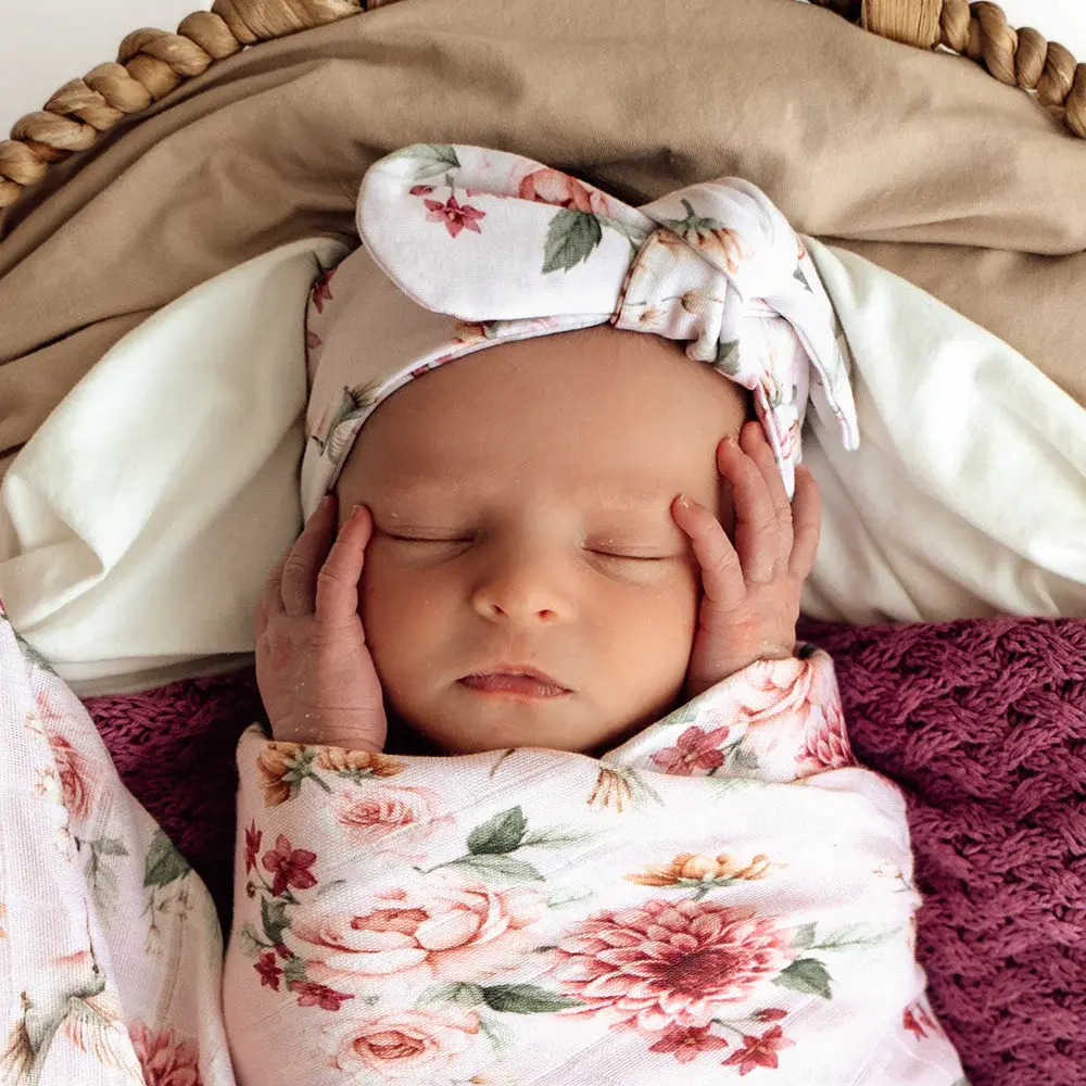 Snuggle Hunny Kids Snuggle Hunny Birds & Blooms Organic Topknot