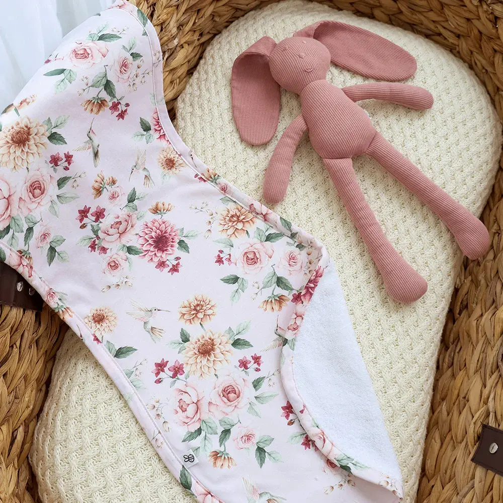 Snuggle Hunny Kids Snuggle Hunny Birds & Blooms Organic Cotton Burp Cloth