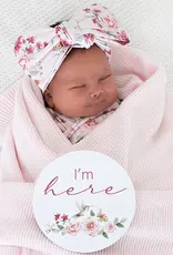 Snuggle Hunny Kids Snuggle Hunny Birds & Blooms & Raspberry Reversible Milestone Cards