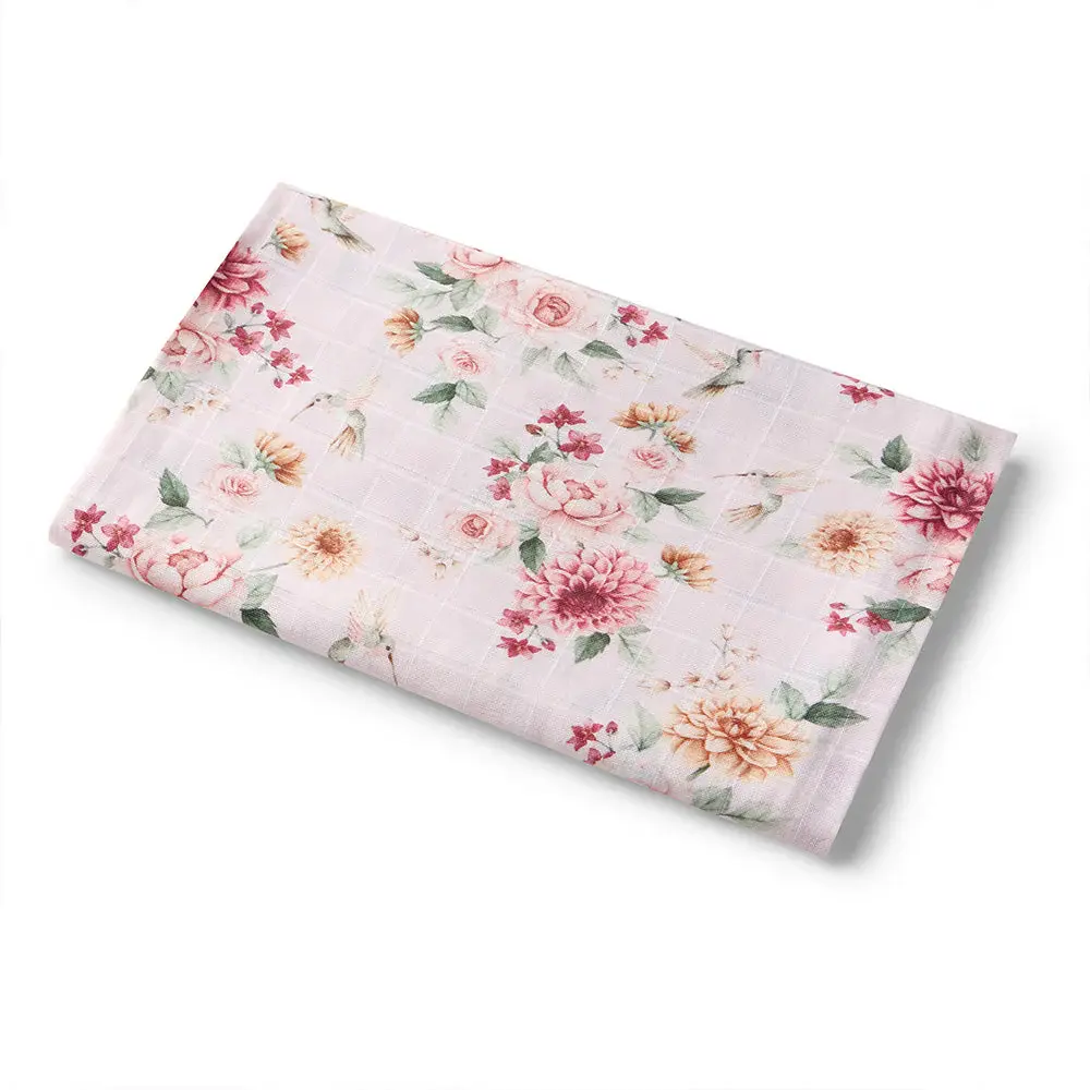 Snuggle Hunny Kids Snuggle Hunny Birds & Blooms Organic Muslin Wrap