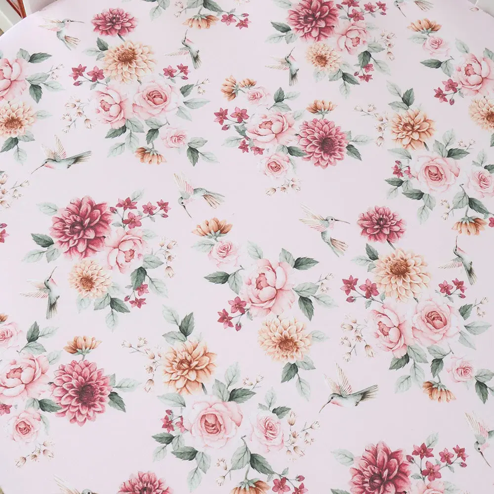 Snuggle Hunny Kids Snuggle Hunny Birds & Blooms Organic Fitted Cot Sheet