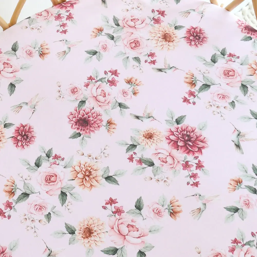 Snuggle Hunny Kids Snuggle Hunny Birds & Blooms Organic Bassinet Sheet / Change Pad Cover