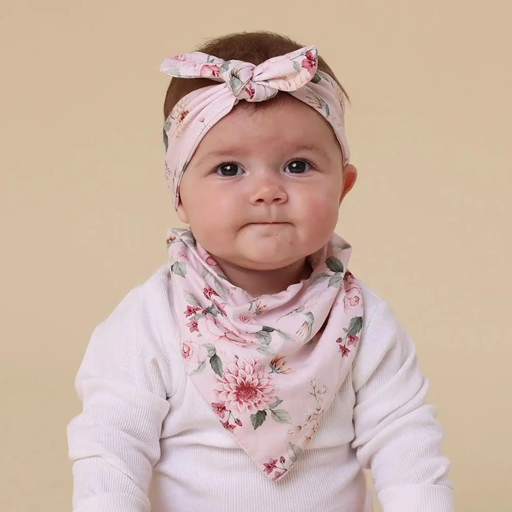 Snuggle Hunny Kids Snuggle Hunny Birds & Blooms Organic Dribble Bib