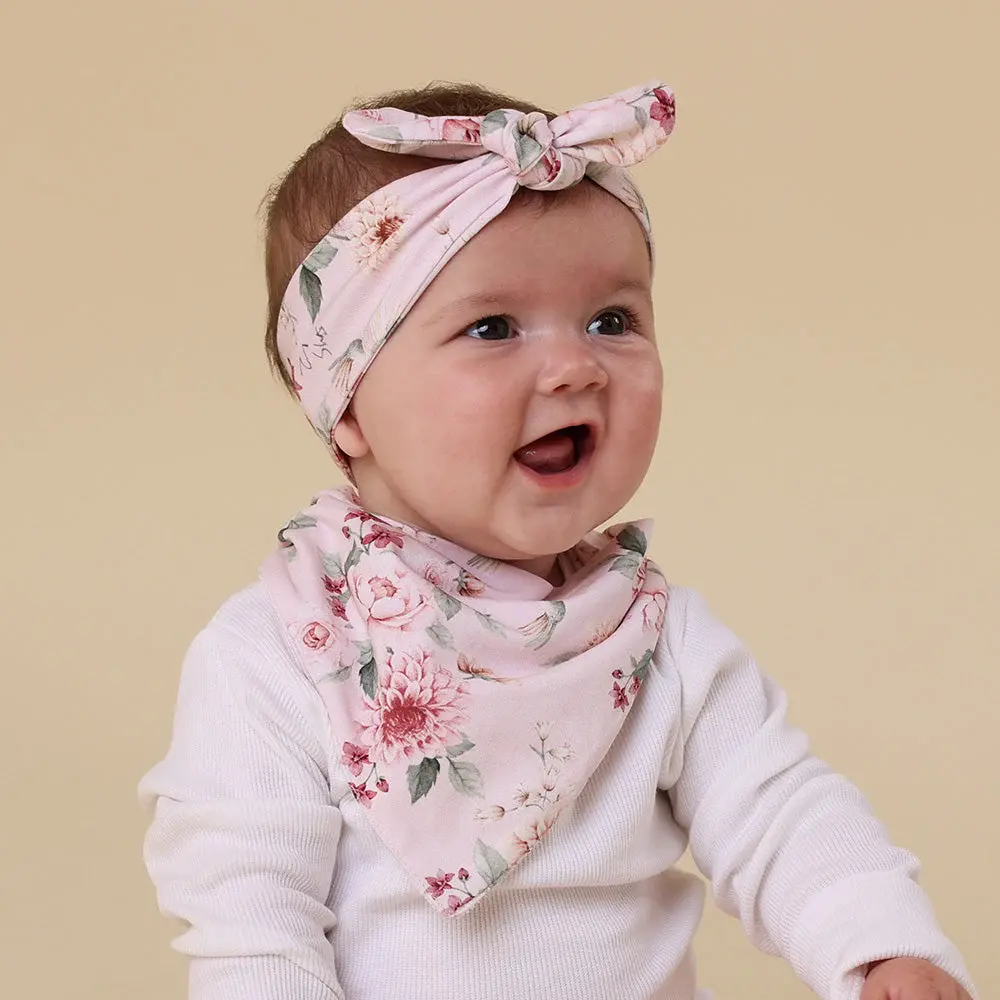 Snuggle Hunny Kids Snuggle Hunny Birds & Blooms Organic Dribble Bib