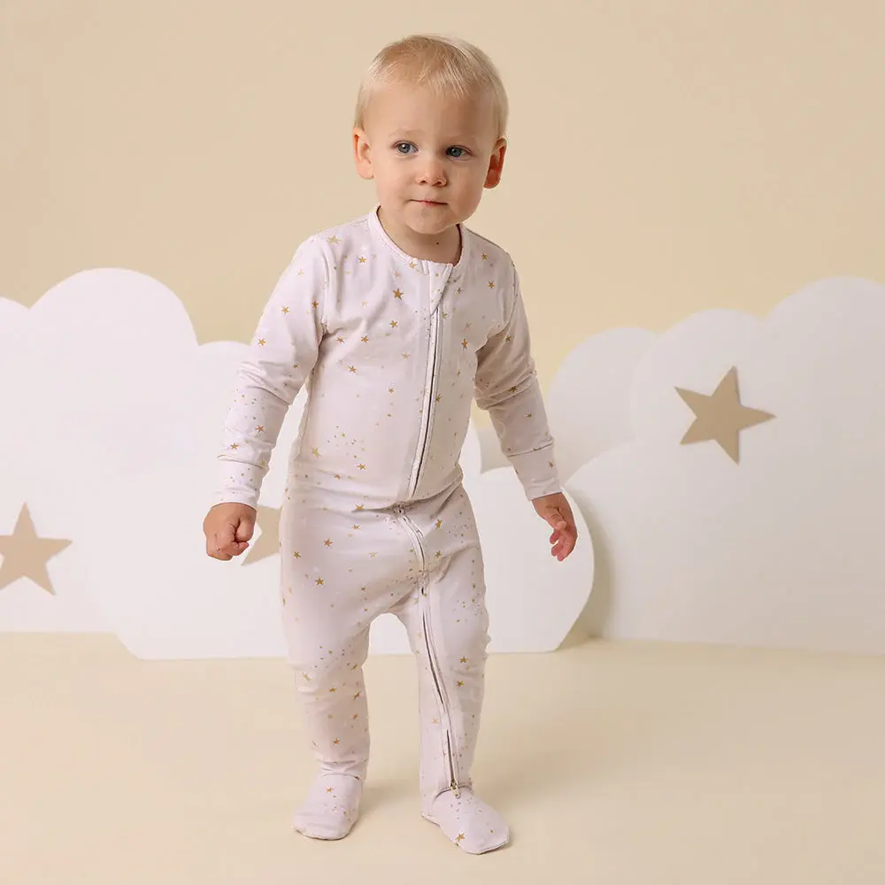 Snuggle Hunny Kids Snuggle Hunny Stardust Organic Snuggle Sleepsuit
